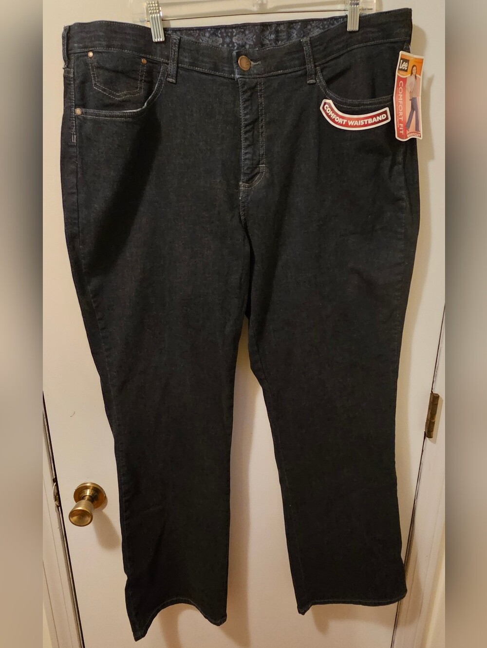 Lee Comfort Fit Bootcut Jeans Dark Wash Blue Women's Size 22W NWT